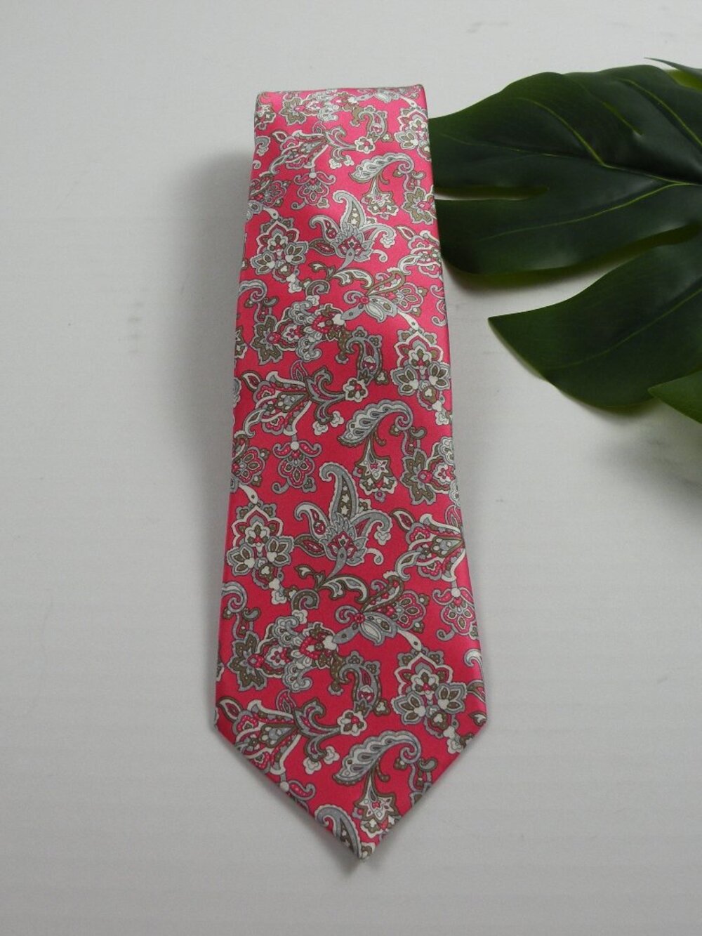 Stefano Ricci Luxury Collection Pink Paisley Silk Tie